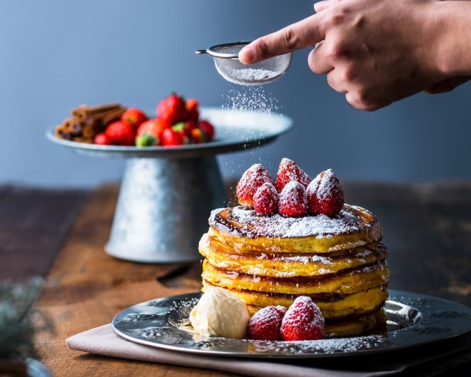 デザートの盛り付け